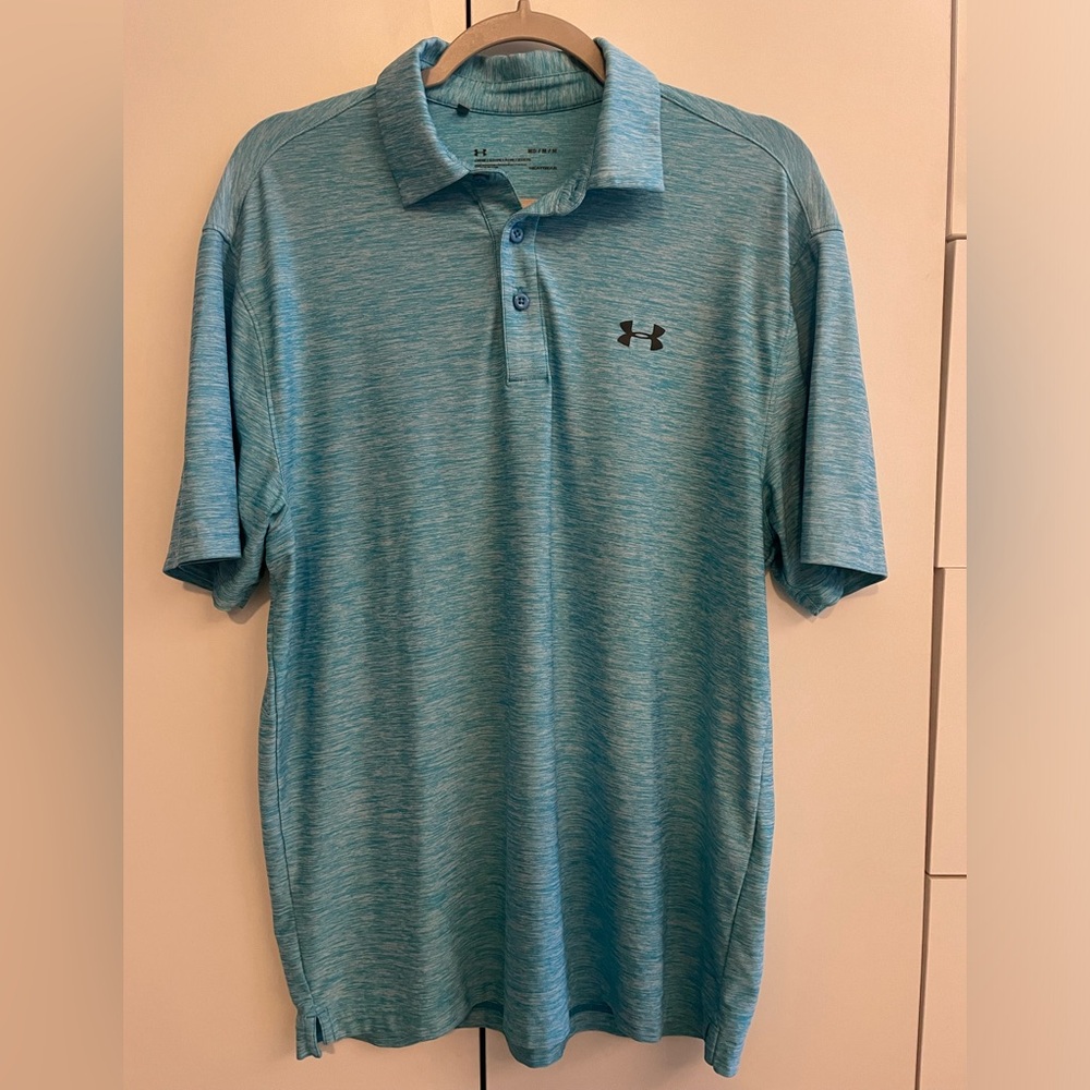 Under Armour Heather Blue Polo